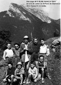 COLO JEUNE FRANCE 1953 equipe R. Ferrandez